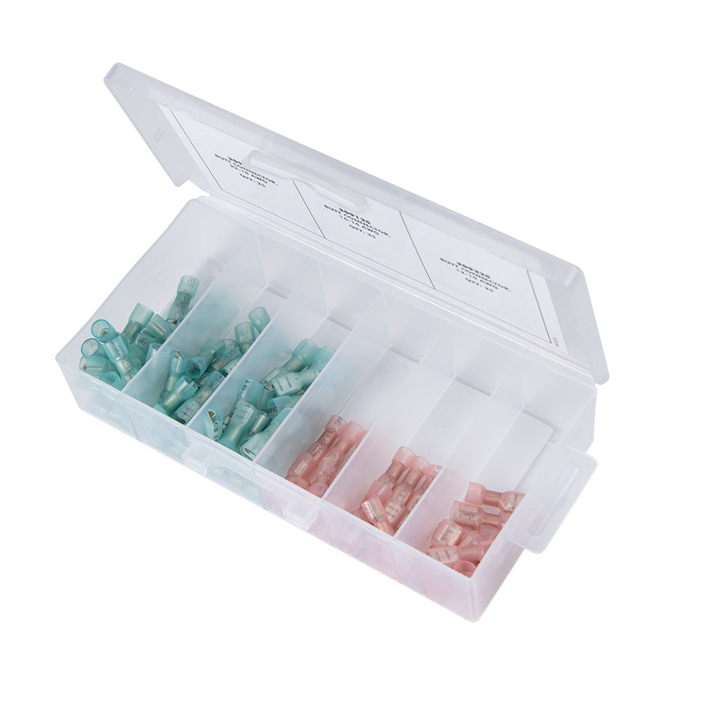 Ancor Heat Shrink Universal Speaker Connector Kit f22181614 Assorted 90 Piece SPKKIT